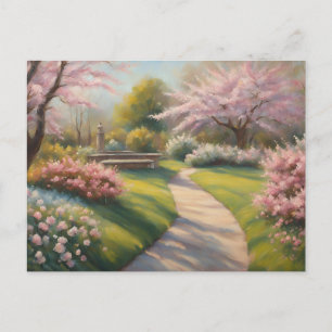 Beautiful Spring Garden in the Park  Postcard