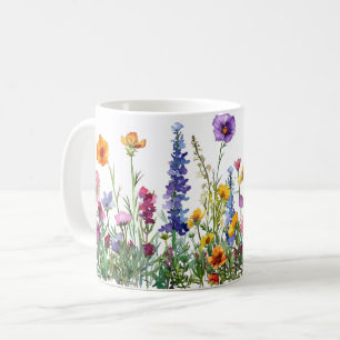 Beautiful Spring Meadow Flowers Wrap Coffee Mug