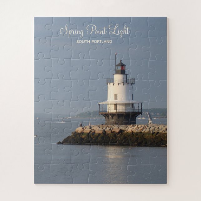 Beautiful Spring Point Lighthouse Jigsaw Puzzle (Vertical)