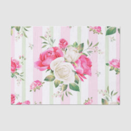 beautiful, spring,shabby chic, pink roses, chic, f tissue paper