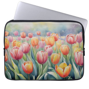 Beautiful Spring Tulips Laptop Sleeve