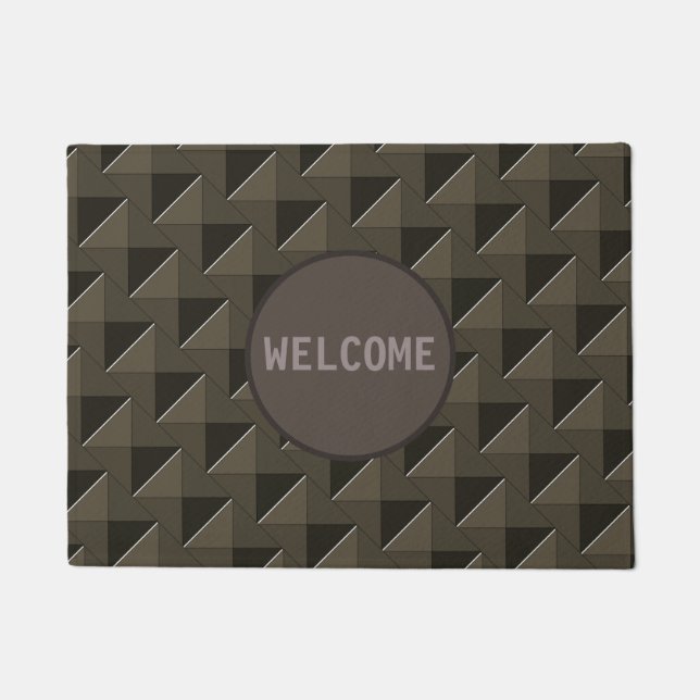 Beautiful Square Pattern Doormat (Front)