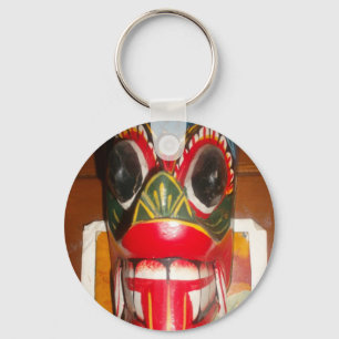 Beautiful Sri Lankan Traditional Fire Mask Art Key Ring