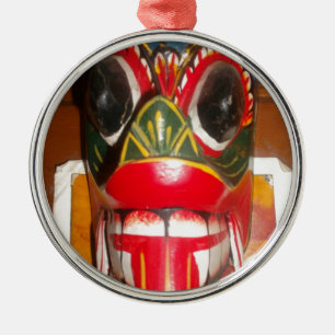 Beautiful Sri Lankan Traditional Fire Mask Art   Metal Tree Decoration