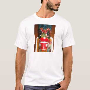 Beautiful Sri Lankan Traditional Fire Mask Art T-Shirt