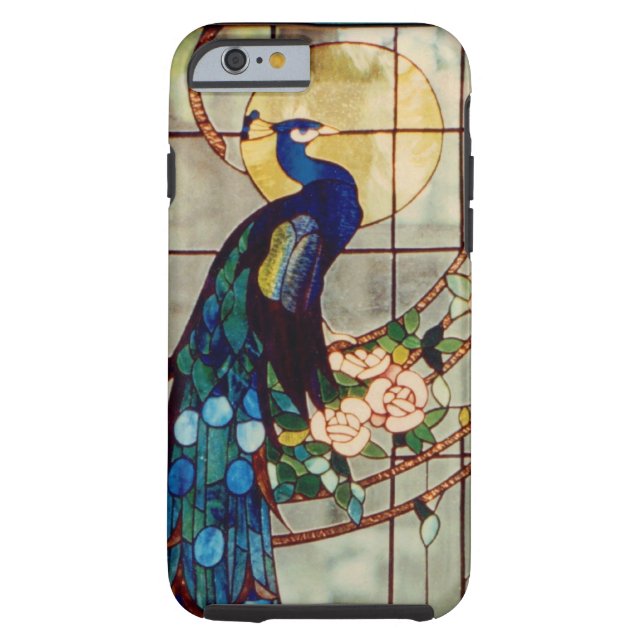 Beautiful Stained Glass Peacock Case-Mate iPhone Case (Back)