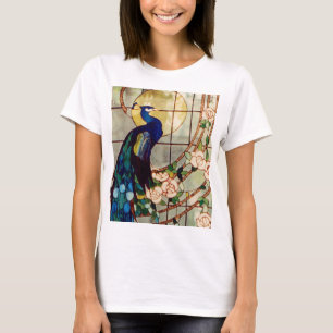 Beautiful Stained Glass Peacock T-Shirt