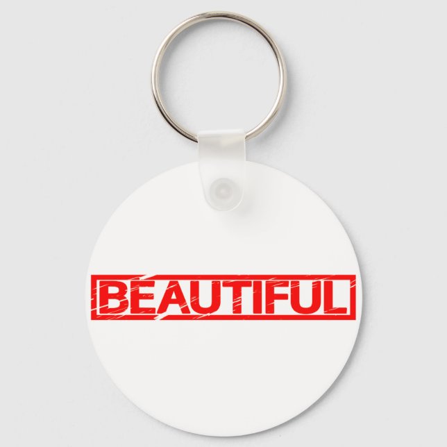 Beautiful Stamp Key Ring (Front)