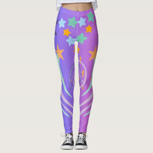 beautiful stars and heart leggings
