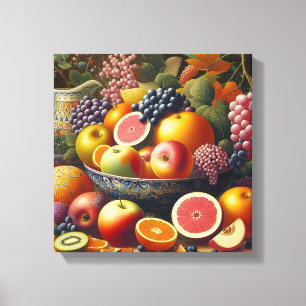 Beautiful Still life Fruits Painting canvas Arts