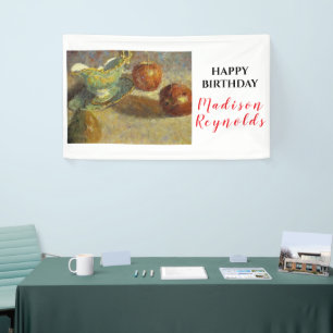 Beautiful Still Life with Antique and Fruit Banner