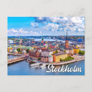 Beautiful Stockholm, Sweden Postcard