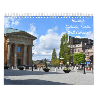 Beautiful Stockholm, Sweden Wall Calendar
