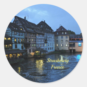 Beautiful Strasbourg, France Classic Round Sticker