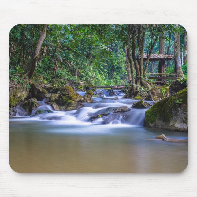 Beautiful Stream in the Forest Mouse Mat (Front)