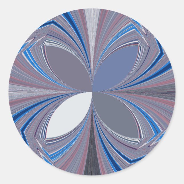 Beautiful stunning  Butterfly soft blue colours Ar Classic Round Sticker (Front)
