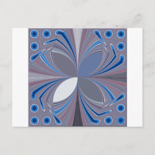 Beautiful stunning Butterfly soft blue colours Ar Postcard