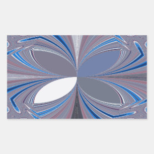 Beautiful stunning  Butterfly soft blue colours Ar Rectangular Sticker