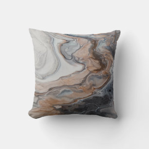 Beautiful Stylish Bronze and Grey Marbled Cushion