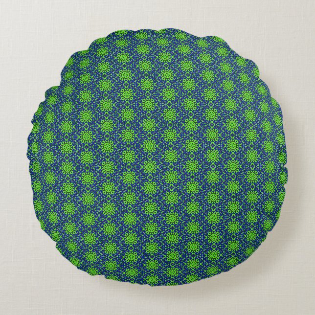 Beautiful Stylish Floral Round Cushion (Front)