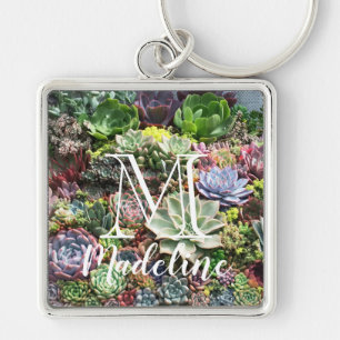 Beautiful Succulents Key Ring