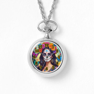 Beautiful Sugar Skull Watch