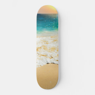 Beautiful Summer Beach Sunset Photo Skateboard