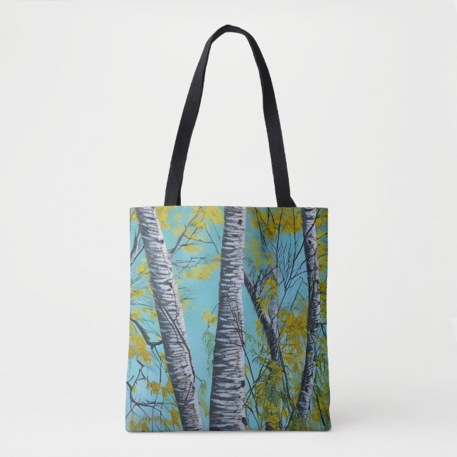 Beautiful Summer Birch Tote Bag (Front)