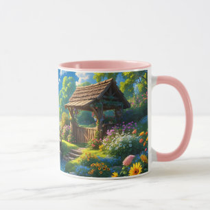 Beautiful Summer, colourful illustration, Mug
