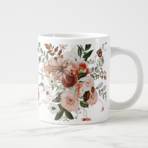 Beautiful Summer Floral Bouquet Large Coffee Mug