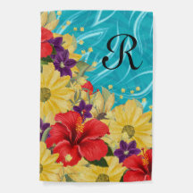 Beautiful Summer Flowers Personalised Garden Flag