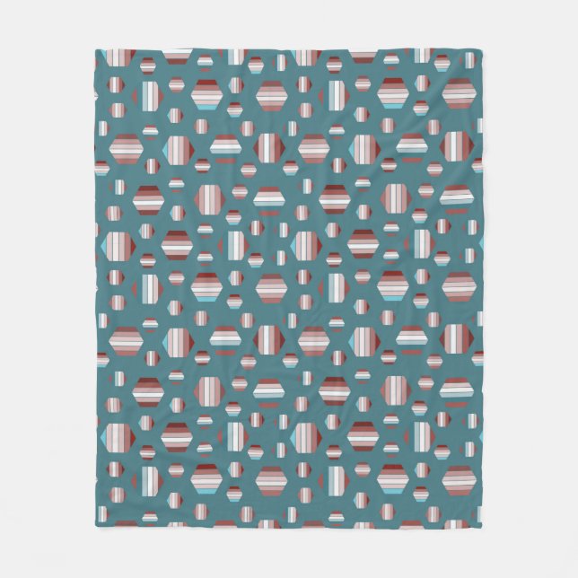 Beautiful Summer Pattern Fleece Blanket (Front)