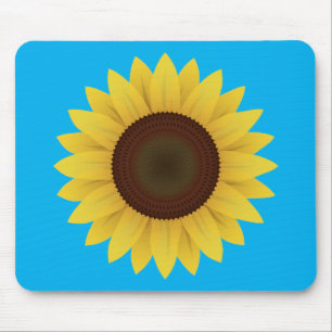 Beautiful Summer Sunflower Mouse Mat