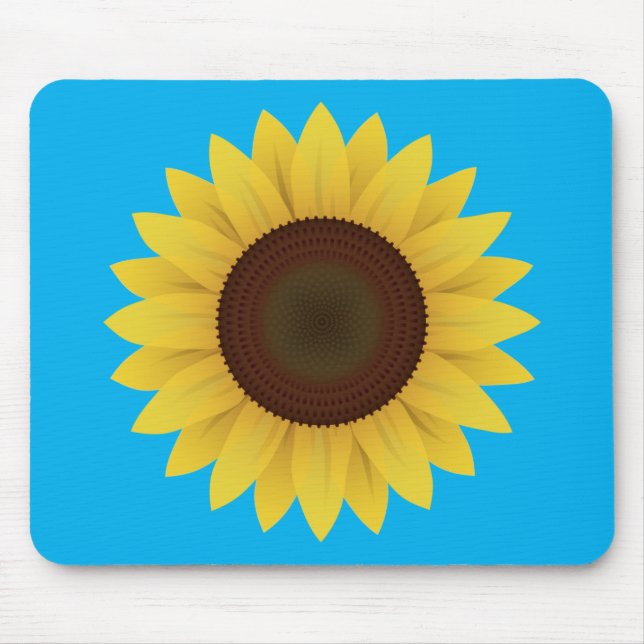Beautiful Summer Sunflower Mouse Mat (Front)