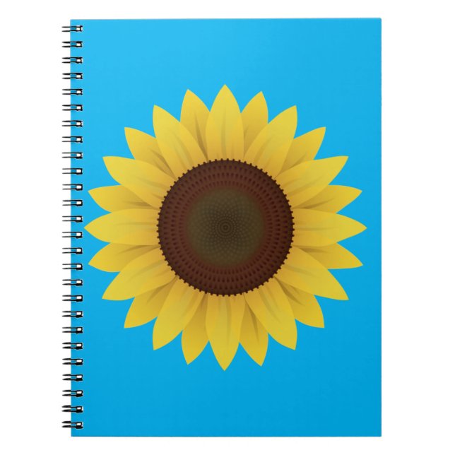 Beautiful Summer Sunflower Notebook (Front)