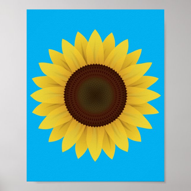 Beautiful Summer Sunflower Poster (Front)