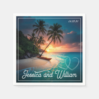 Beautiful summer Wedding Napkin