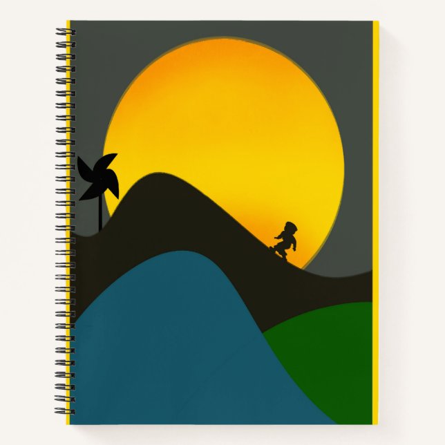 Beautiful sun set notebook (Front)