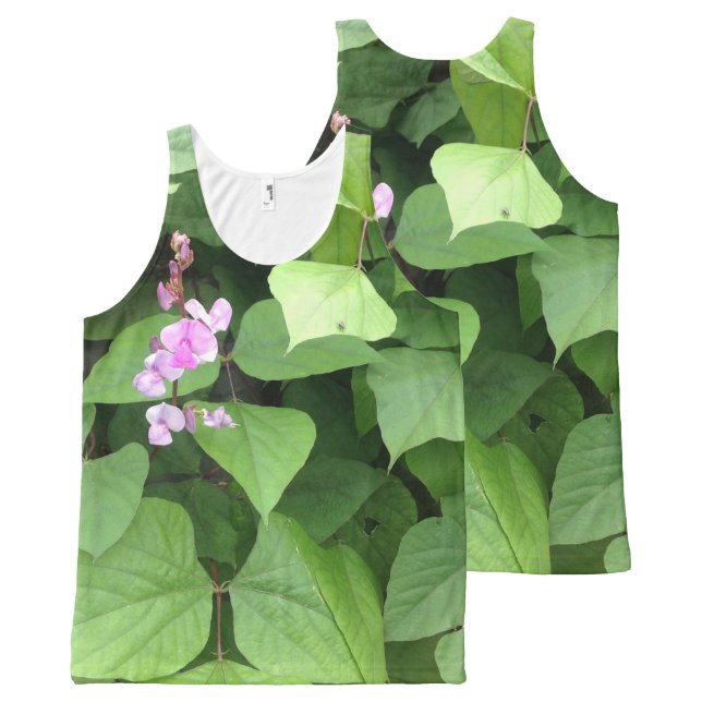 Beautiful Sunday Cactus Gardens, LA Fine Nature All-Over Print Tank Top (Front and Back)