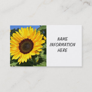 "BEAUTIFUL SUNFLOWER" BUSINESS CARD