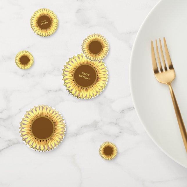 Beautiful Sunflower Confetti (Group)