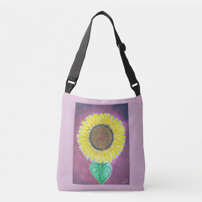 Beautiful sunflower crossbody bag (Front)