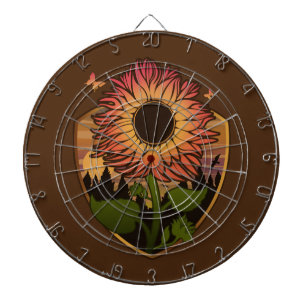 Beautiful Sunflower Dartboard