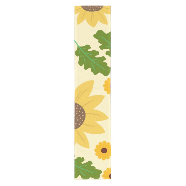 Beautiful Sunflower Design  Short Table Runner (Front)