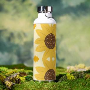 Beautiful Sunflower Design Water Bottle
