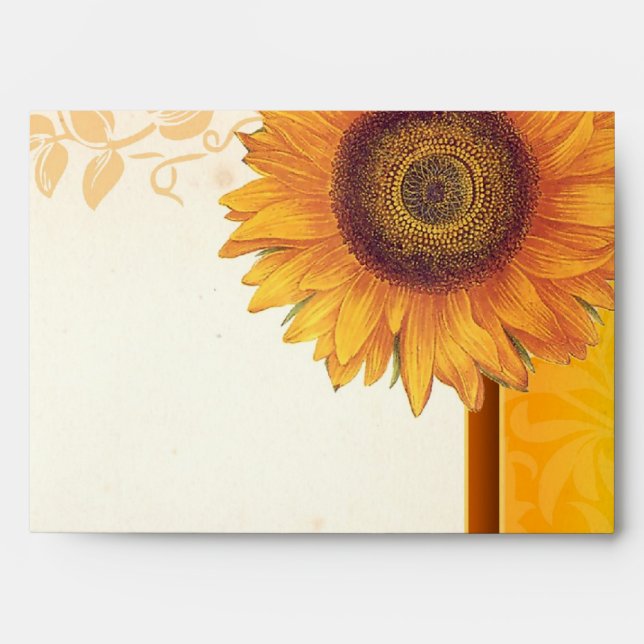 beautiful sunflower envelopes (Front)