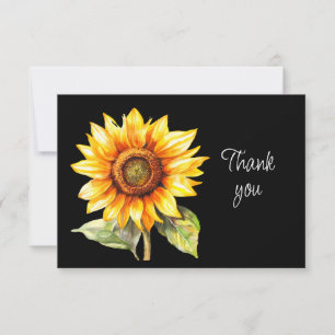 Beautiful Sunflower Garden Flower Thank You Card