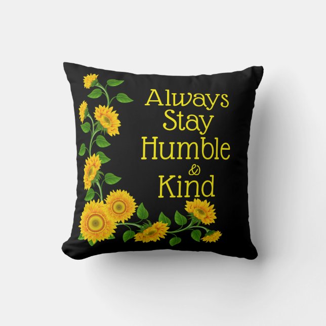 Beautiful Sunflower Home Decor Throw Pillow (Front)