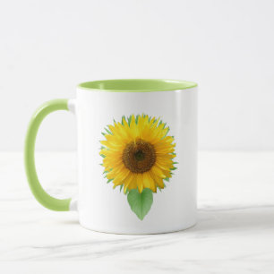 Beautiful sunflower & joy text Mug