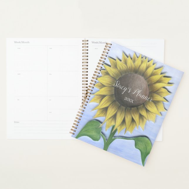 Beautiful Sunflower Planner (Display)
